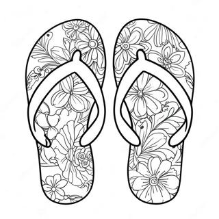 Colorful Flip Flop Coloring Page 16741-13672