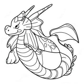 Majestic Gyarados Swimming Coloring Page 16752-13683