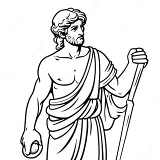 David With Sling And Stone Coloring Page 16762-13687