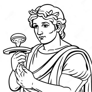 David With Sling And Stone Coloring Page 16762-13688