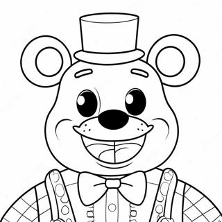 Funtime Freddy With Happy Face Coloring Page 16772-13697