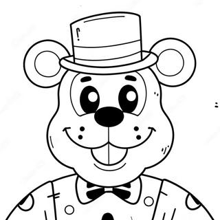 Funtime Freddy With Happy Face Coloring Page 16772-13698