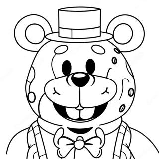 Funtime Freddy With Happy Face Coloring Page 16772-13699