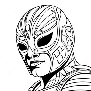 Rey Mysterio Mask Coloring Page 16781-13703