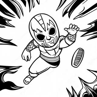 Rey Mysterio In Action Coloring Page 16782-13706