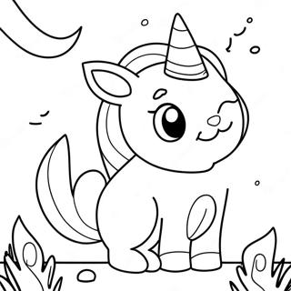 Unicorn Cat Mermaid Coloring Page 16791-13710