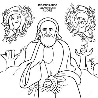 Beatitudes Coloring Page 16821-13740