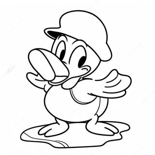 Adventurous Donald Duck Coloring Page 1682-1456