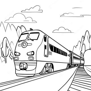 Amtrak Train Coloring Page 16861-13763