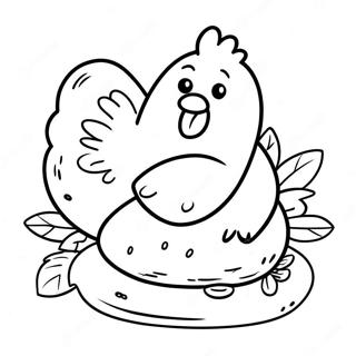 Chicken Nugget Coloring Pages