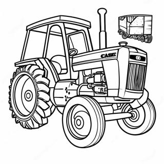 Case Tractor Coloring Page 16921-13811