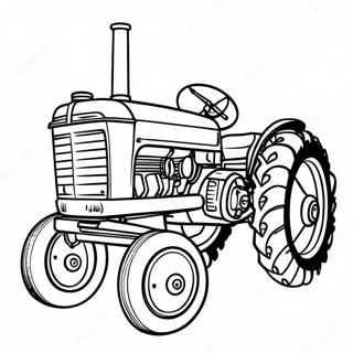 Vintage Case Tractor Coloring Page 16922-13815