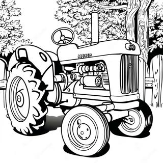 Vintage Case Tractor Coloring Page 16922-13816