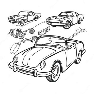 Easy Car Coloring Page 16971-13858