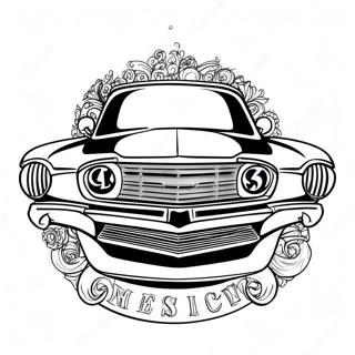 Classic Car Logo Coloring Page 16982-13861