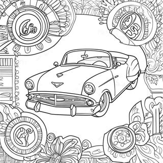 Classic Car Logo Coloring Page 16982-13862