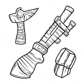 Epic Fortnite Weapon Coloring Page 17002-13874