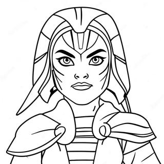 Ahsoka Tano Coloring Pages