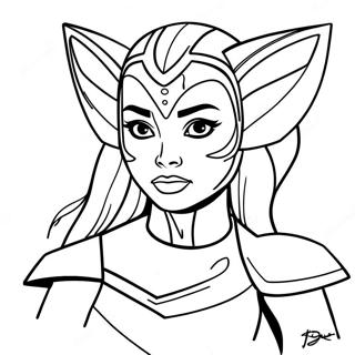 Ahsoka Tano Coloring Page 17011-13882