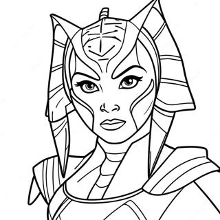 Ahsoka Tano Coloring Page 17011-13883