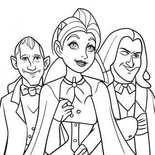 Mavis Dracula With Friends Coloring Page 1702-1475