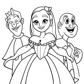 Mavis Dracula With Friends Coloring Page 1702-1476