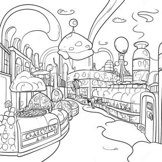 Willy Wonka S Whimsical Factory Coloring Page 17032-13905