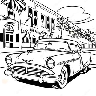 1950s Classic Car Coloring Page 17041-13902