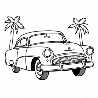 1950s Classic Car Coloring Page 17041-13904