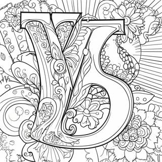 Whimsical Letter W Coloring Page 17052-13917