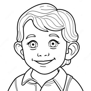 Samuel With A Bright Smile Coloring Page 17062-13923