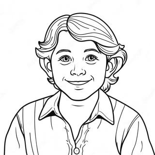 Samuel With A Bright Smile Coloring Page 17062-13924