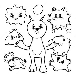 Silly Animals Wacky Wednesday Coloring Page 17082-13939