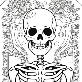 Detailed Human Skeleton Coloring Page 17092-13943