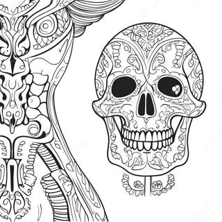 Detailed Human Skeleton Coloring Page 17092-13944