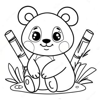 Mimi Panda Coloring Pages