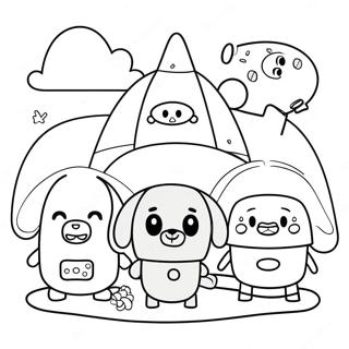 Hey Duggee And Friends Coloring Page 17142-13986