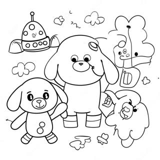 Hey Duggee And Friends Coloring Page 17142-13987