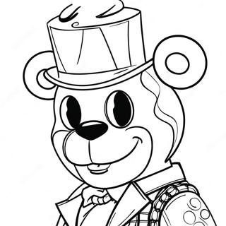 Glamrock Freddy Coloring Pages