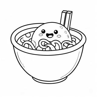 Ramen Coloring Pages