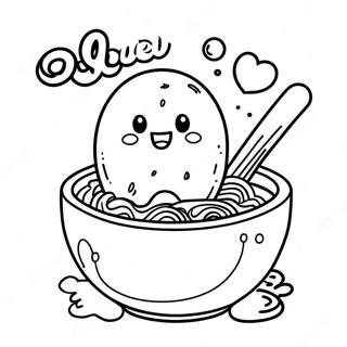 Cute Ramen Character Coloring Page 17162-13998