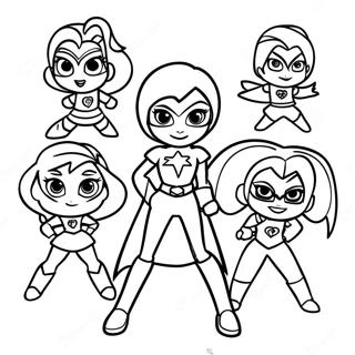 Dc Superhero Girls Coloring Page 17181-14016