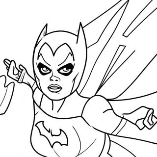 Batgirl In Action Coloring Page 17182-14019