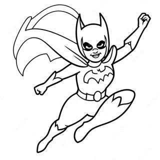 Batgirl In Action Coloring Page 17182-14020