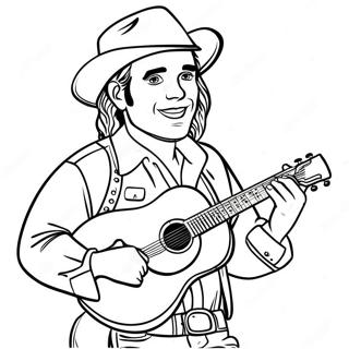 Country Music Coloring Pages