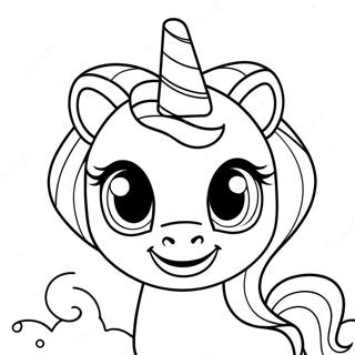 Lisa Frank Unicorn Coloring Page 171-136