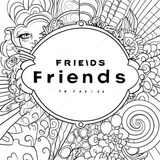 Friends Tv Show Coloring Pages