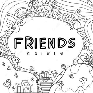 Friends Tv Show Logo Coloring Page 17211-14039