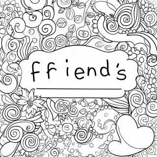 Friends Tv Show Logo Coloring Page 17211-14040