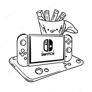 Nintendo Switch Coloring Pages